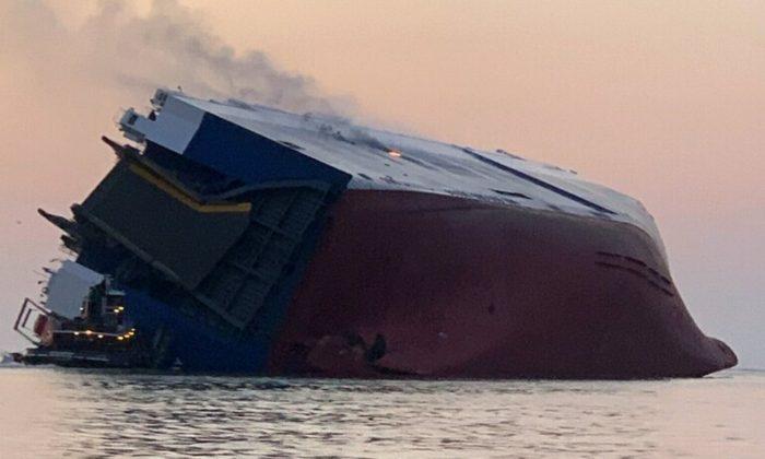 3 Crew Members Rescued From Capsized Cargo Ship, 1 Still Inside: Coast Guard