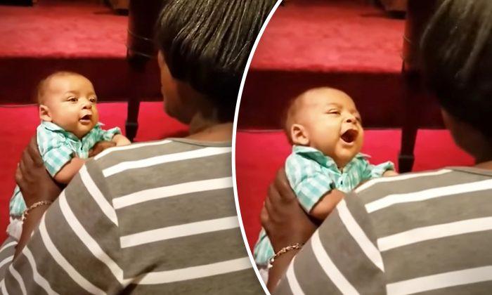 Mom Carrying Newborn Starts Singing in Church–Then the Baby’s Vocals Leave Congregation Stunned