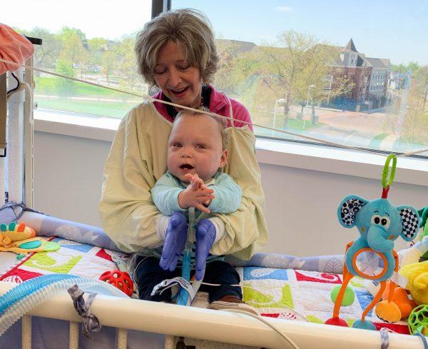 The new treatment approach to BPD involves massage therapy, music therapy, and physical therapy. Parents also interact with the baby as much as possible. (Courtesy of Nationwide Children's Hospital)