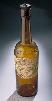 A 19th-century bourbon bottle. (Wikimedia Commons)