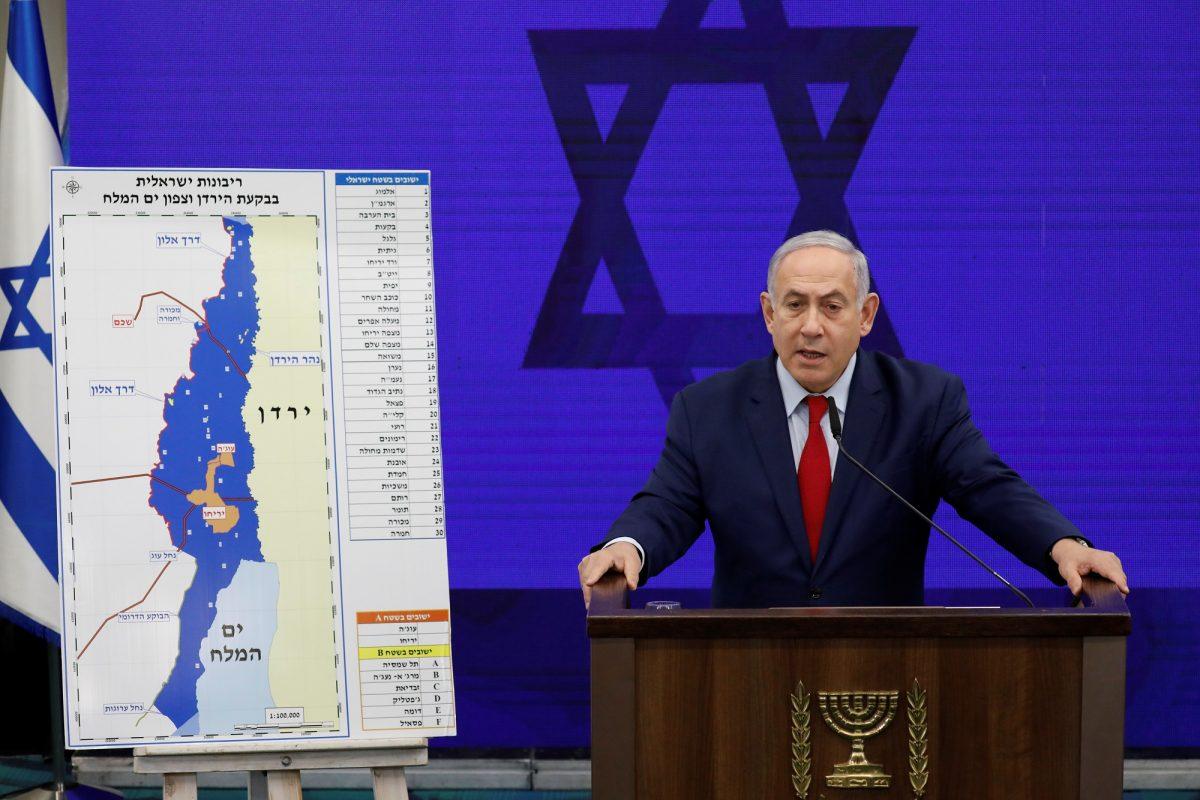 Israeli Prime Minister Benjamin Netanyahu delivers a statement in Ramat Gan, near Tel Aviv, Israel on Sept. 10, 2019. (Amir Cohen/Reuters)