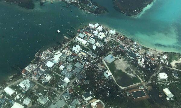 In this handout aerial photo provided by the HeadKnowles Foundation, damage is seen from Hurricane Dorian on Abaco Island in the Bahamas on Sept. 3, 2019. (HeadKnowles Foundation via Getty Images)