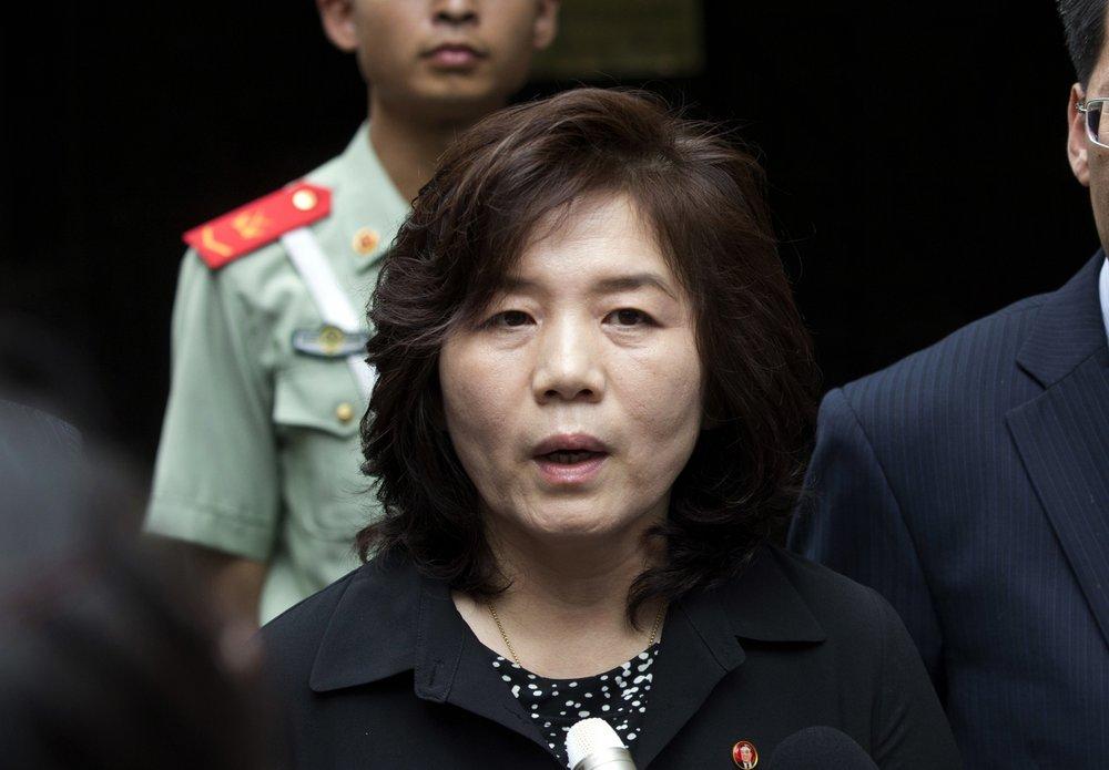 North Korea's First Vice Foreign Minister Choe Son Hui. (Andy Wong, file/AP Photo)