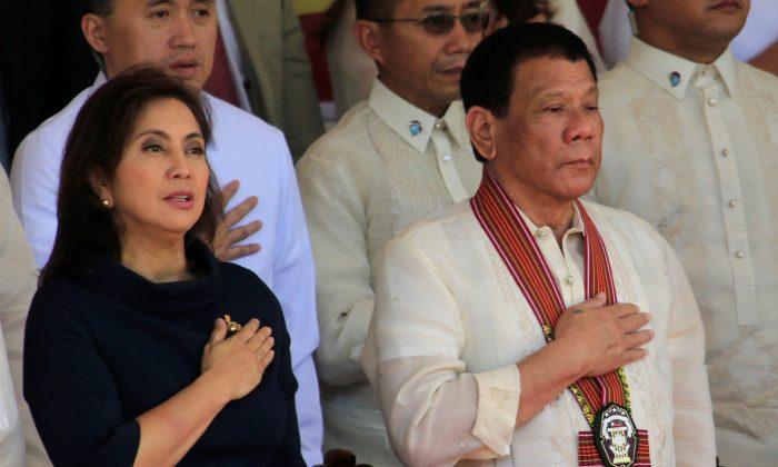 Philippine Vice President Says Time for Duterte to Take Tougher Line on China, Halt Failed Drug War