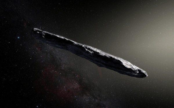 This artist's impression shows the first-known interstellar object to visit the solar system, 'Oumuamua, which was discovered on Oct. 19, 2017, by the Pan-STARRS 1 telescope in Hawaii, U.S. (European Southern Obervatory/M. Kornmesser/Handout via Reuters)