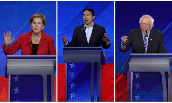 Poll: Warren, Sanders, Yang Won the Democratic Debate