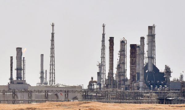 Aramco oil facility, located to the south of the Saudi capital Riyadh, on Sept. 15, 2019. (Fayez Nureldine/AFP/Getty Images)