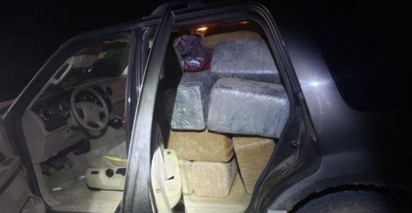 Some 1,127 pounds of marijuana was found in an abandoned SUV early Saturday. (Brewster County Sheriff's Office)