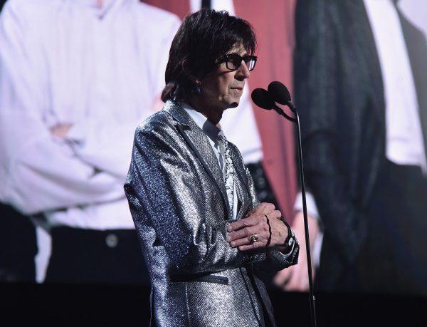 Ric Ocasek speaks onstage during the 33rd Annual Rock & Roll Hall of Fame Induction Ceremony at Public Auditorium on April 14, 2018 in Cleveland, Ohio. (Photo by Theo Wargo/Getty Images For The Rock and Roll Hall of Fame)