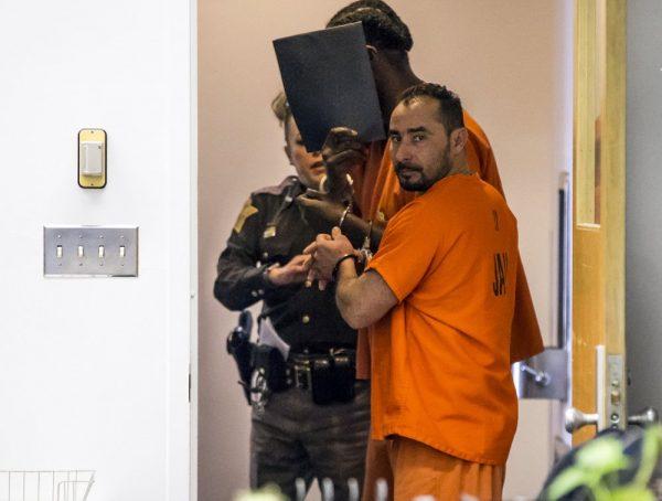 Manuel Orrego-Savala walks out of a courtroom in Indianapolis on Feb. 7, 2018. (Mykal McEldowney/The Indianapolis Star via AP, File)