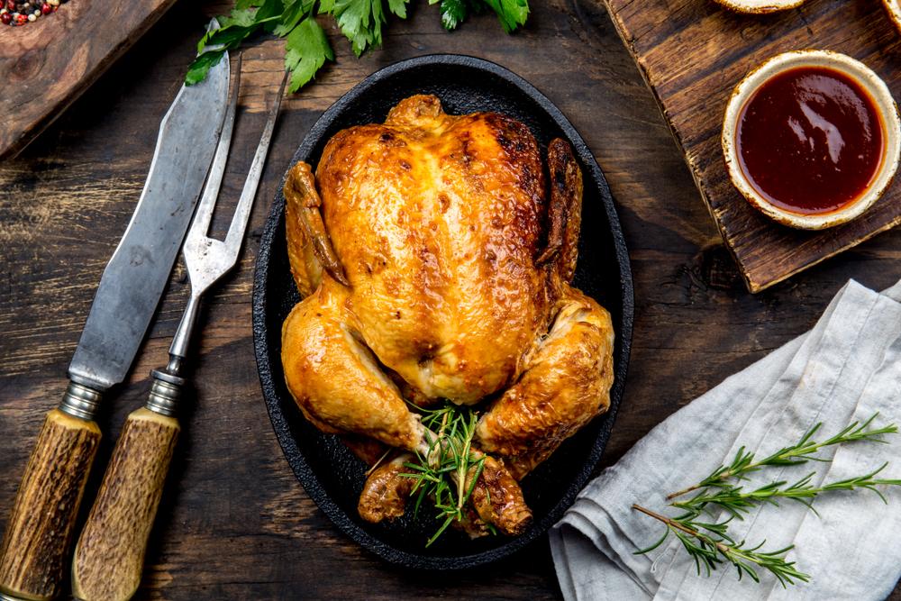 Whole roast chicken. (Shutterstock)