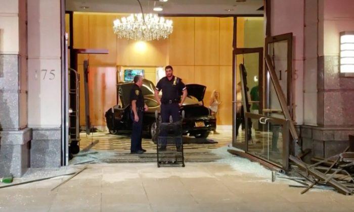 Car Crashes Into Lobby of Trump Plaza in New Rochelle, Several Injuries Reported