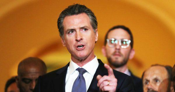 California Gov. Gavin Newsom speaks during a news conference at the California State Capitol on March 13, 2019 in Sacramento, Calif. (Justin Sullivan/Getty Images)