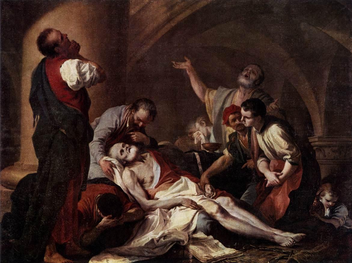 “The Death of Socrates,” first half of the 18th century, by Gianbettino Cignaroli. Oil on canvas. Museum of Fine Arts, Budapest. (US-PD)