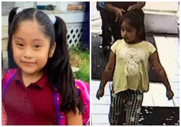 Dulce Alavez, 5, in a file photograph on left and in a convenience store getting ice cream on Sept. 16, 2019, shortly before she was taken from a playground in Bridgeton, New Jersey. (FBI)