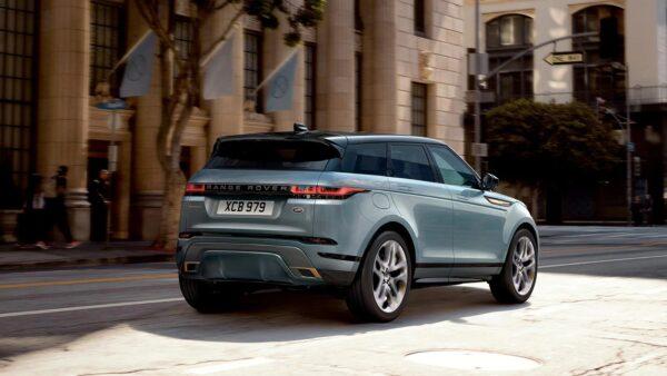 Looking from the back of the Evoque. (Courtesy of Land Rover)
