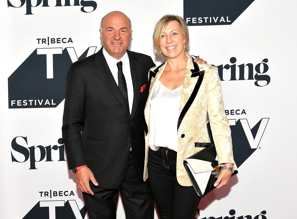 Kevin O'Leary and Linda O'Leary attend the Tribeca Talks Panel: 10 Years Of "Shark Tank" during the 2018 Tribeca TV Festival at Spring Studios  in New York City on Sept. 23, 2018. (Photo by Dia Dipasupil/Getty Images)