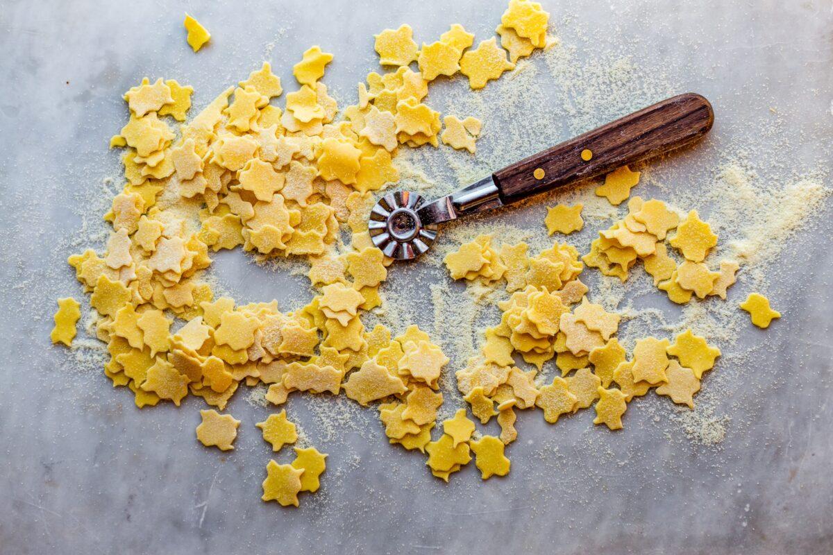 Pasta 'confetti' made from excess dough. (Giulia Scarpaleggia)