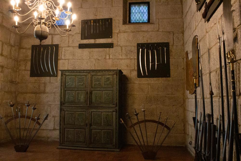 The weapons room at the Palace of the Dukes of Bragança. (Shutterstock)