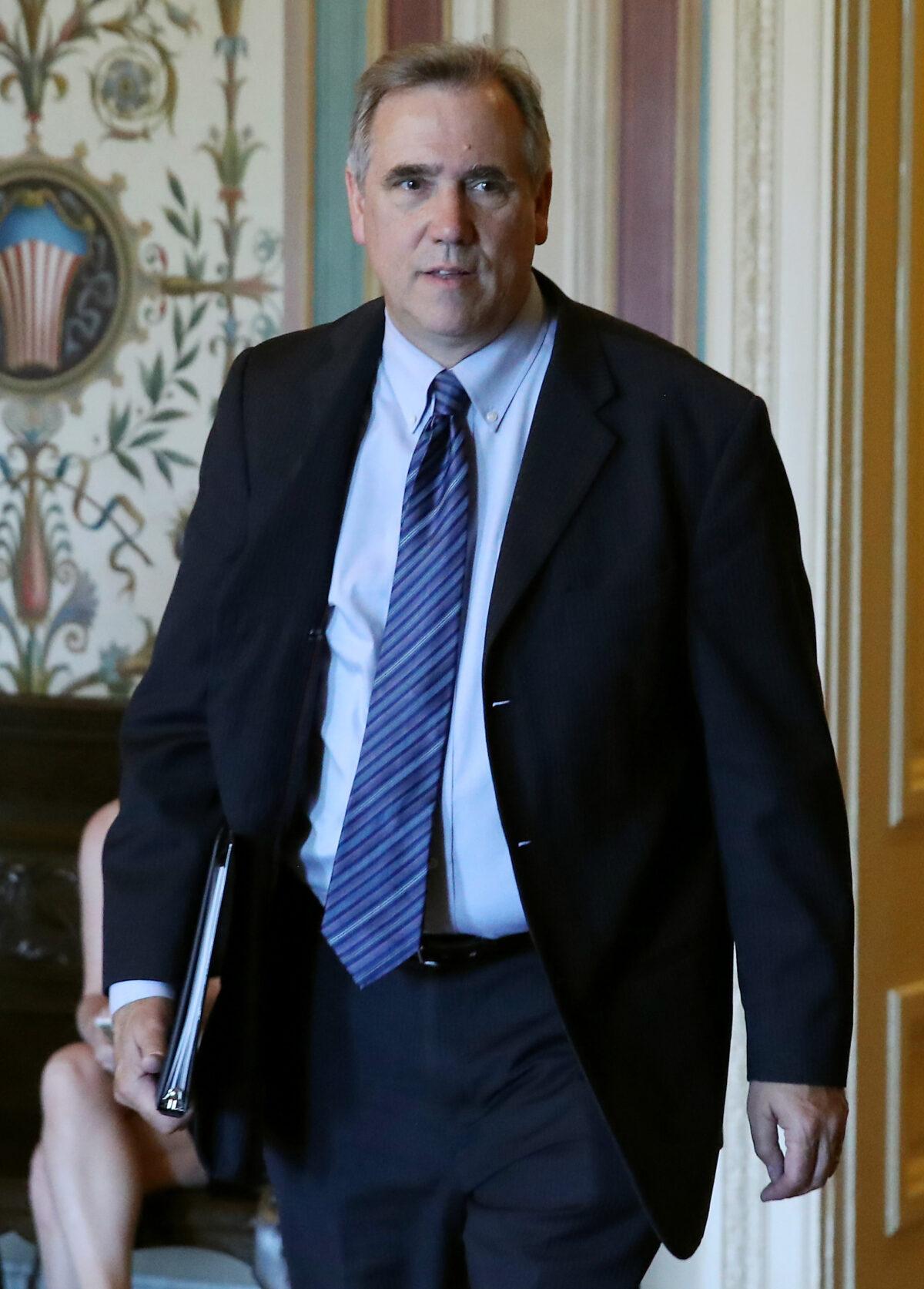 Sen. Jeff Merkley (D-Ore.) at the Capitol on Aug. 1, 2019. (Mark Wilson/Getty Images)