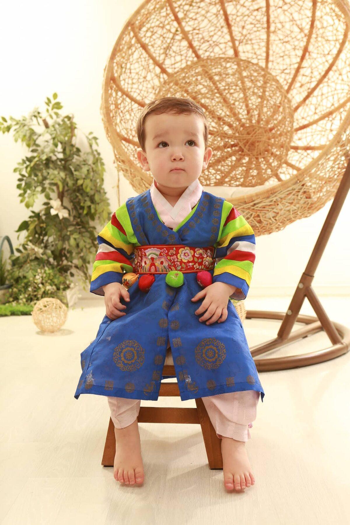 Daniel in a Hanbok, a traditional Korean attire. (Photo courtesy of <a href="https://www.facebook.com/stevenconversemusic/">Steven Converse</a>)