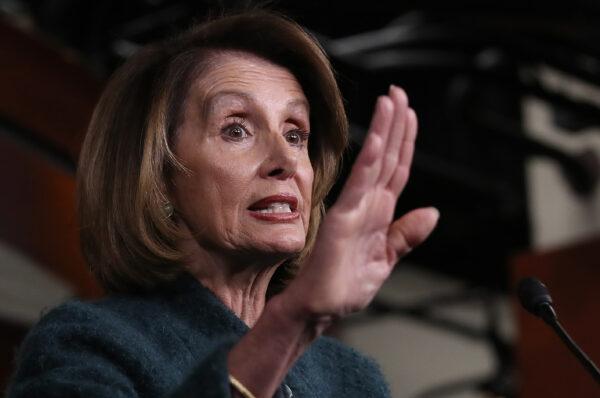 Speaker of the House Nancy Pelosi (D-Calif.) in Washington on Jan. 10, 2019. (Win McNamee/Getty Images)