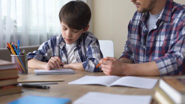 A homeschooled child works on a project. (Shutterstock)