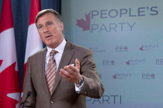 People's Party of Canada Leader Maxime Bernier announces his new party in Ottawa on Sept. 14, 2018. (The Canadian Press/Adrian Wyld)