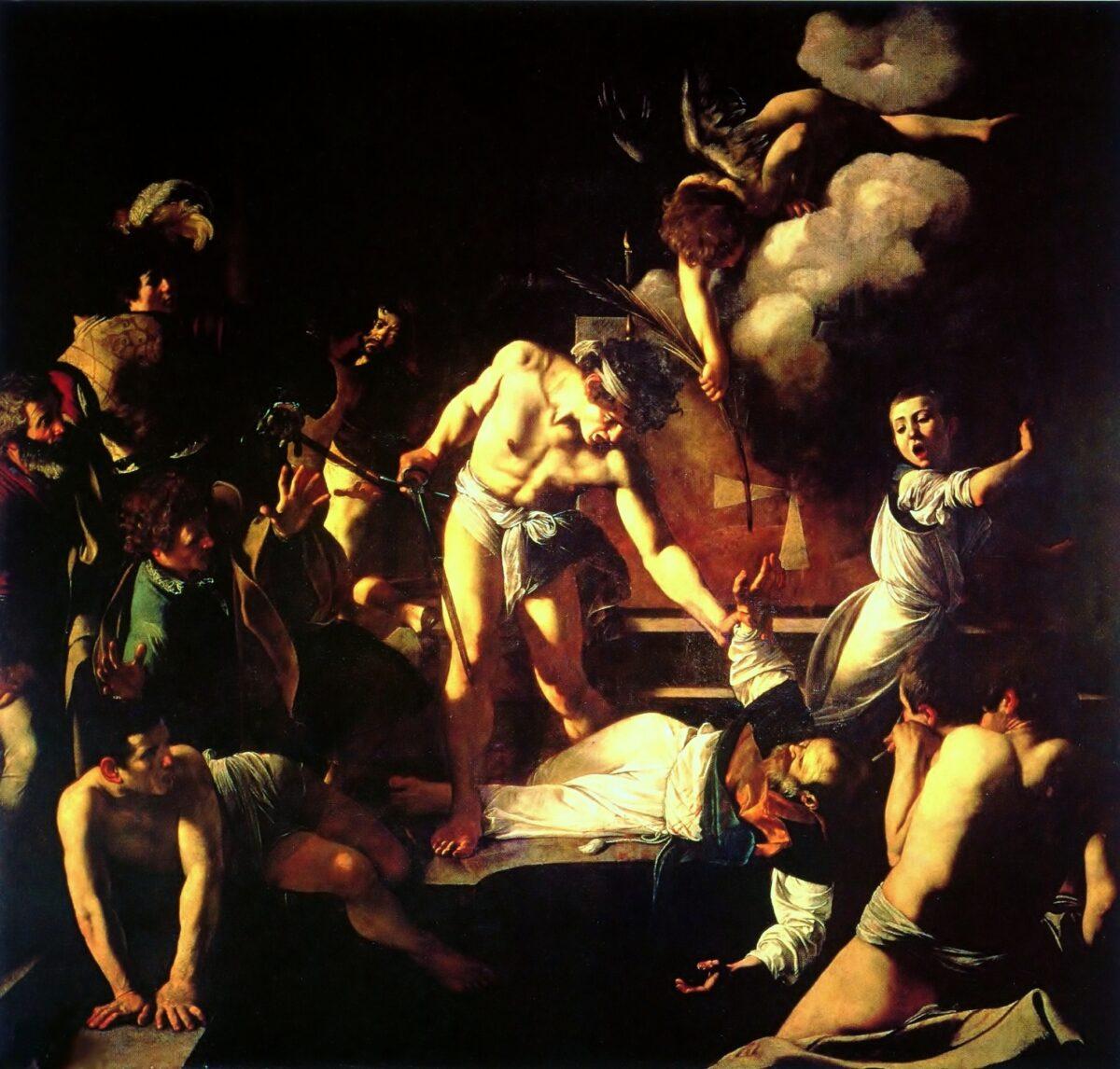 “The Martyrdom of Saint Matthew,” circa 1599, by Caravaggio. The Church of St. Louis of the French. (Public Domain)