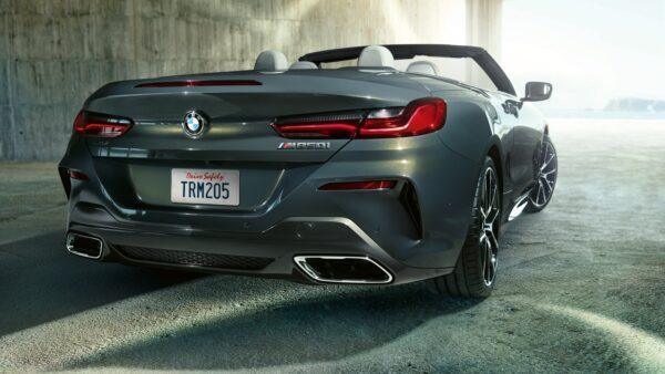 The back view of the M850i convertible coupe. (Courtesy of BMW)