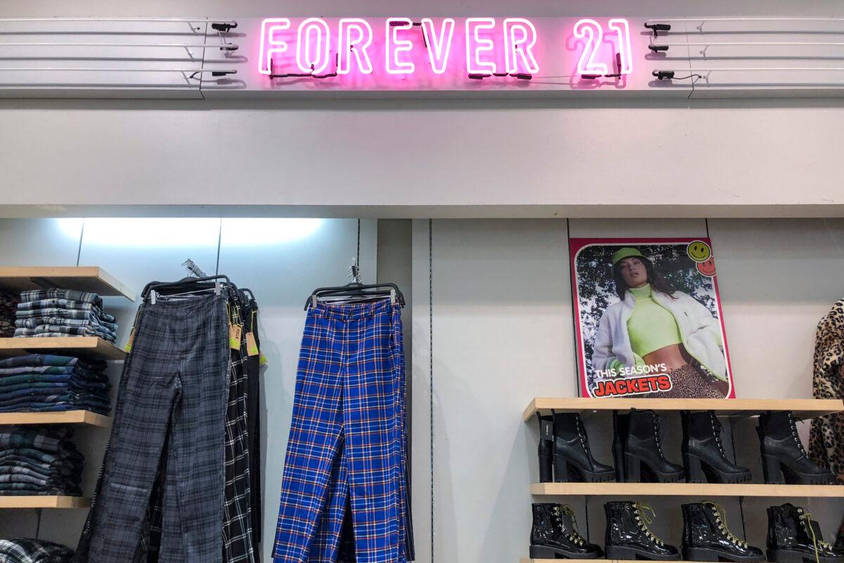 Inside a Forever 21 store in Union Square in Manhattan, New York City, on Sept. 12, 2019. (Drew Angerer/Getty Images)