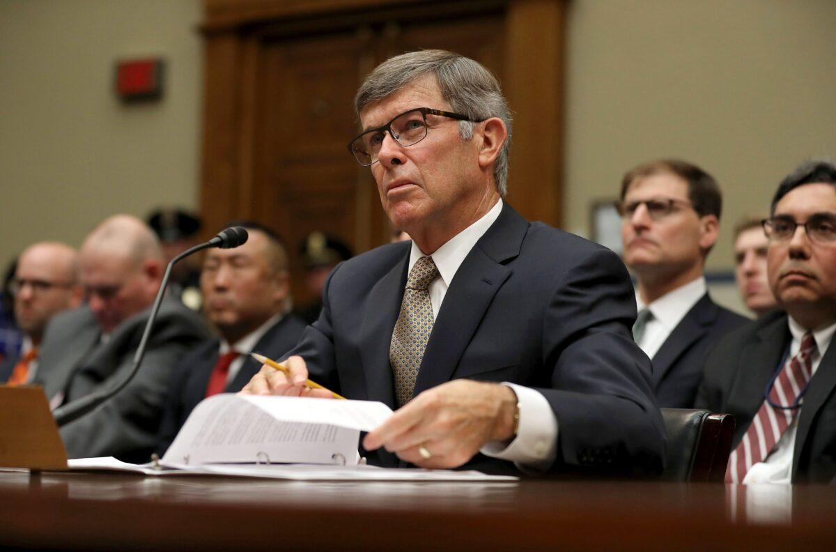 Acting Director of National Intelligence Joseph Maguire testifies before the House Select Committee on Intelligence in the Rayburn House Office Building on Capitol Hill in Washington on Sept. 26, 2019. (Photo by Chip Somodevilla/Getty Images)