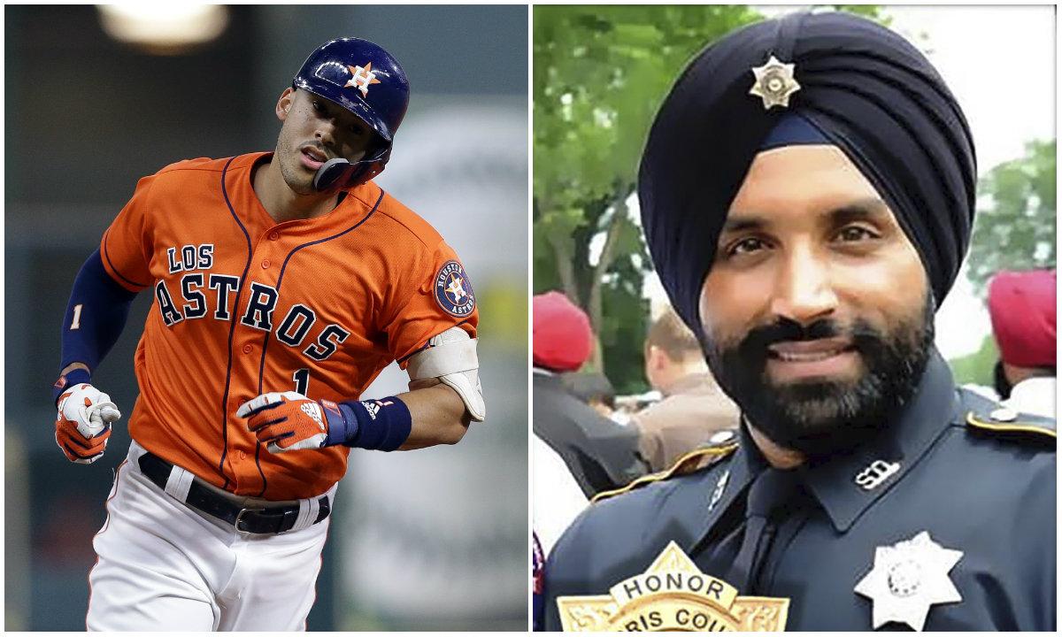 Astros’ Carlos Correa Donates $10,000 to Family of Murdered Texas Deputy Sandeep Dhaliwal