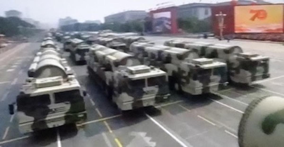 Screenshot of DF-31AGs. (Source: Chinese Internet)