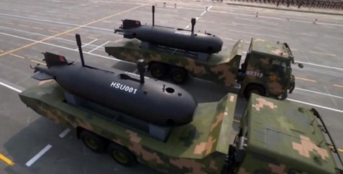 Screenshot of Large Displacement Unmanned Underwater Vehicles (LDUUVs). (Source: Chinese Internet)