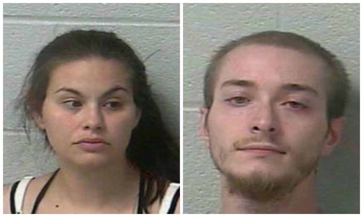 Jeannette Funnen, 32, and Daemon Klingensmith, 23, were arrested in Tennessee after taking their baby from a hospital in September. (West Mifflin Borough Police Department)