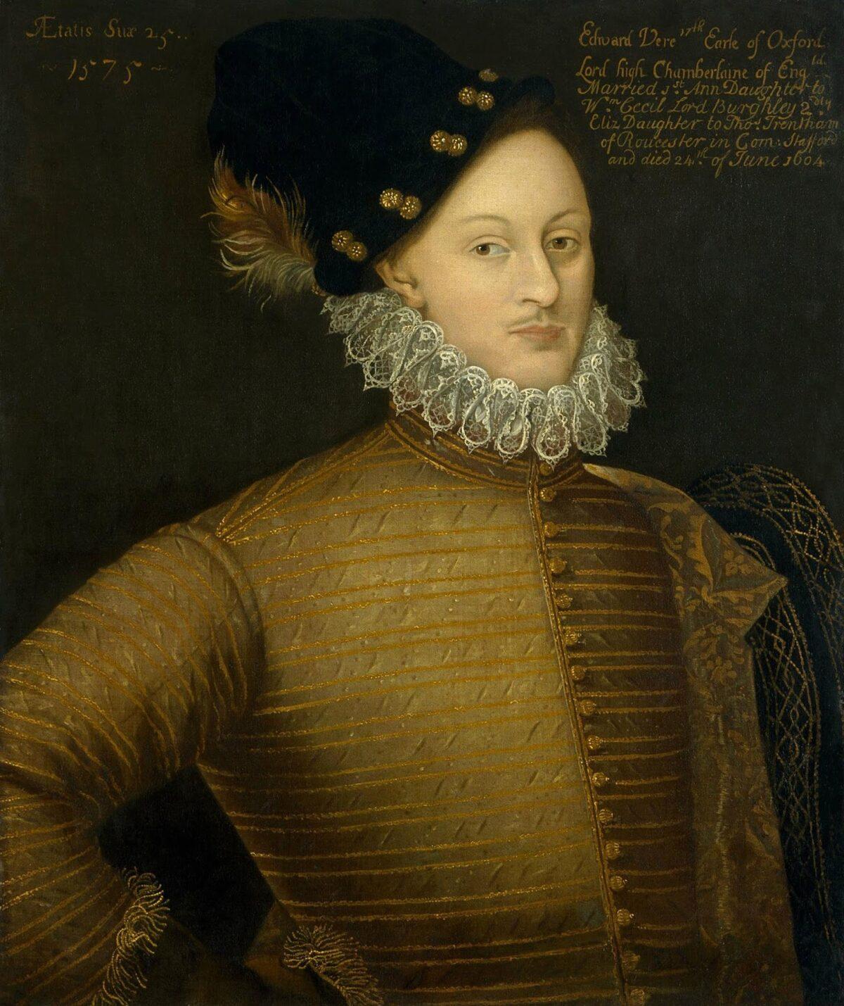 Edward de Vere, the 17th Earl of Oxford, is the most popular alternative candidate for the alleged author of Shakespeare’s works. Unknown artist after lost original, 1575. The National Portrait Gallery, London. (Public Domain)