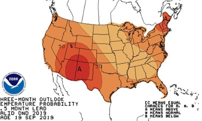 NOAA Predicts Above-Average Temperatures for Fall 2019