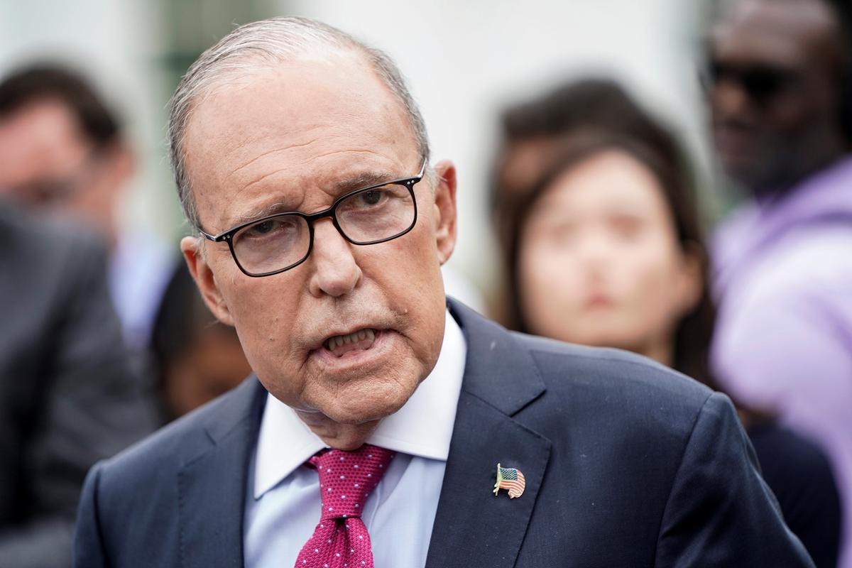 Director of the National Economic Council Larry Kudlow speaks to the media at the White House in Washington, U.S. on Sept. 6, 2019. (Joshua Roberts/Reuters)