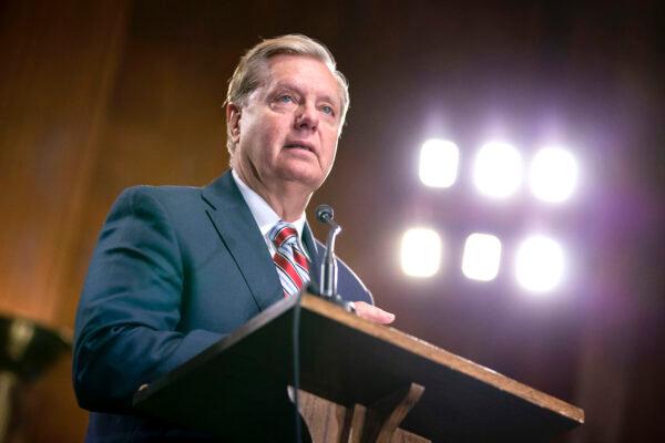 Senate Judiciary Chairman Lindsey Graham (R-S.C.) at the U.S. Capitol in Washington on May 15, 2019. (Anna Moneymaker/Getty Images)