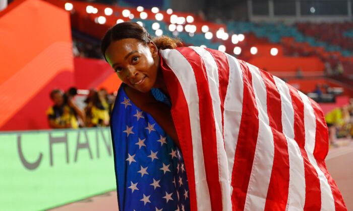 American Dalilah Muhammad Breaks Own World Record to Win 400m Hurdles