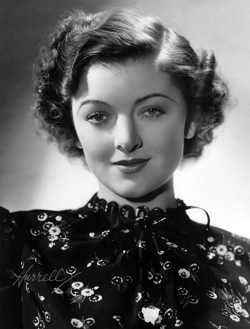 A publicity photo of Myrna Loy, who started out in femme fatale roles, until the Production Code Administration required films to self-regulate. Then her formidable talents were revealed. (Public Domain)