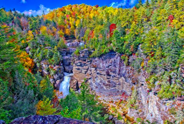 The Linville Gorge Wilderness, site of Linville Falls, is often called the “Grand Canyon of the Southern Appalachians.” (Fred J. Eckert)