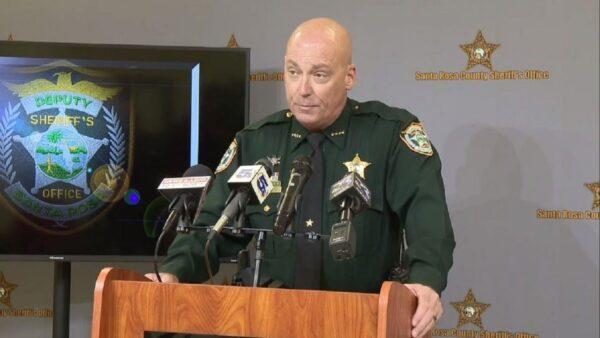 No charges will be filed against a man who shot and killed his son-in-law during a birthday surprise gone wrong. Santa Rosa County Sheriff Bob Johnson addresses reporters in Santa Rosa, Florida, Oct. 3. (Photo: Screenshot/Santa Rosa County Sheriff's Office)