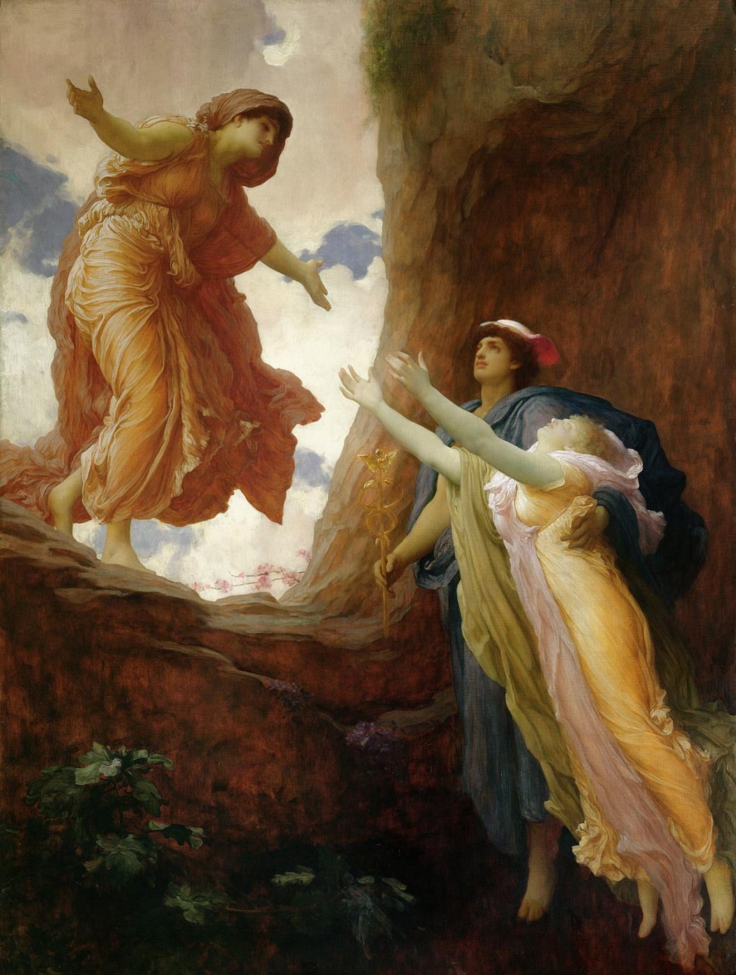 “The Return of Persephone,” 1891, by Sir Frederic Leighton. (Public Domain)