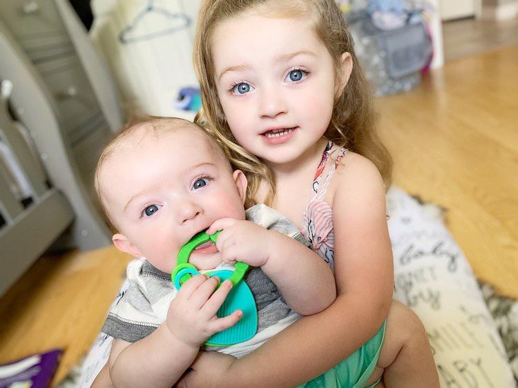 Baby Parker with his sister, Aria. (Photo courtesy of <a href="https://www.facebook.com/PositivelyParker/">Jessica Jane Trinkle</a>)