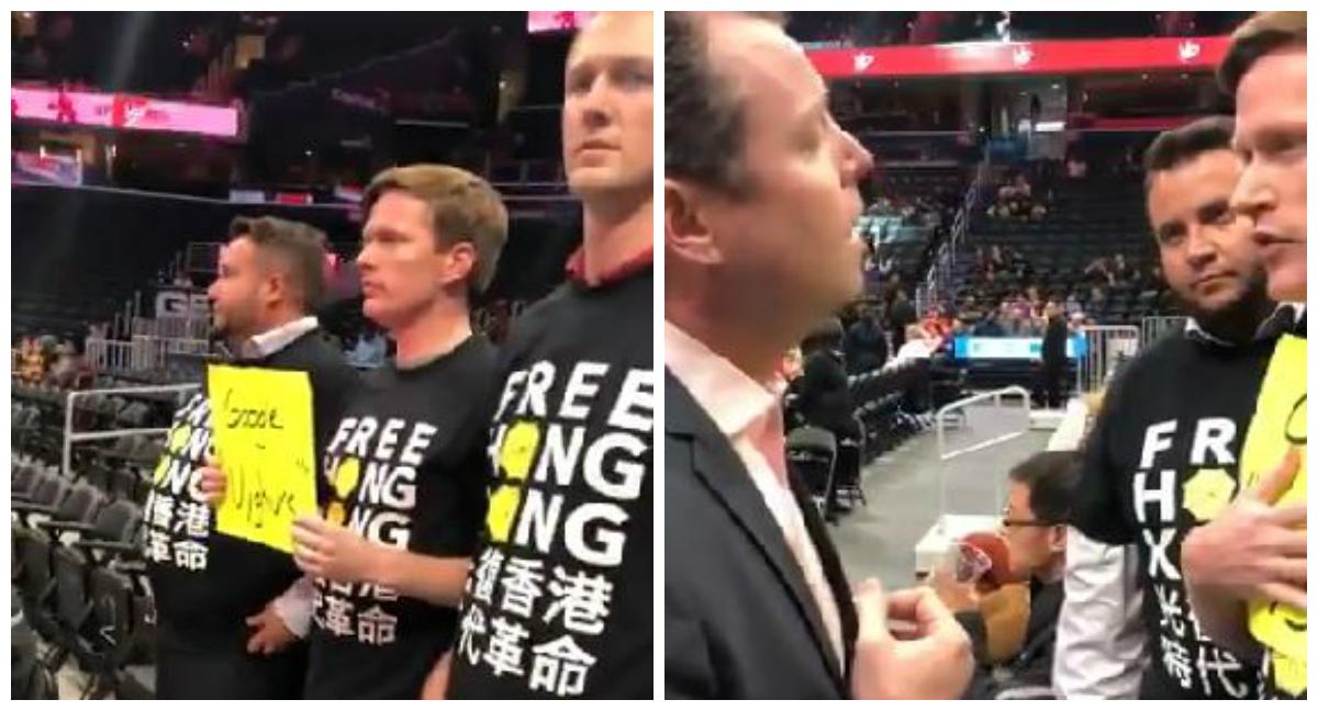Video: NBA Security Takes Fan’s ‘Google Uyghurs’ Sign