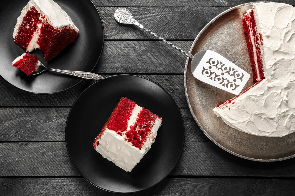 Red velvet cake with cream cheese frosting. (Shutterstock)