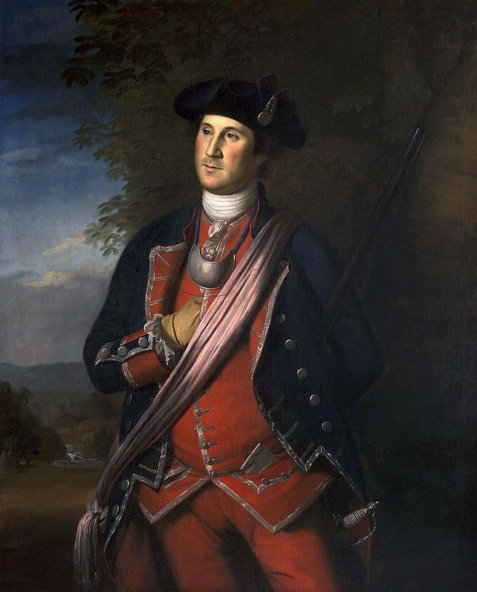 Young George Washington (<a href="https://commons.wikimedia.org/wiki/File:Washington_1772.jpg#/media/File:Washington_1772.jpg">Public Domain</a>)