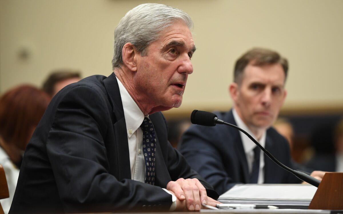 Former special counsel Robert Mueller on Capitol Hill in Washington on July 24, 2019. (Saul Loeb/AFP/Getty Images)